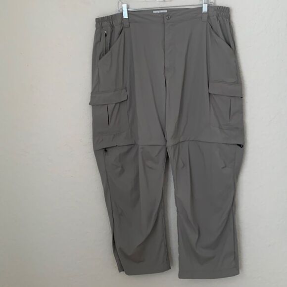 LLBean Convertible Cargo Hiking Windproof Waterproof Men’s Trousers Size XL / R - Picture 1 of 15